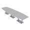 Skutchi Designs 45 in W, 165.75 in L, 29 in H, Engineered Wood Top, Grey HAR-BOT-46x168-DOU-XD01 - alternate 1